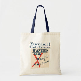 Onderzoek naar [Achternaam] Familie (Gezocht Poste Tote Bag