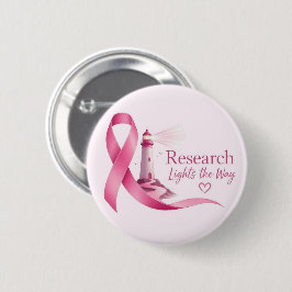 Onderzoek naar borstkanker bewustzijn Roze Lintje Ronde Button 5,7 Cm