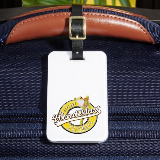 onderzoek naar Colombia wonderlust Bagagelabel (Voorkant Insitu 2)