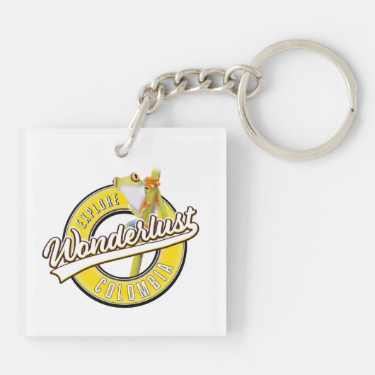 onderzoek naar Colombia wonderlust Sleutelhanger (Achterkant)