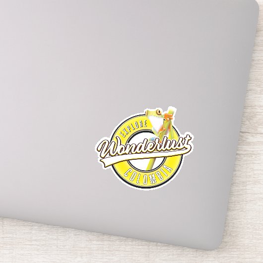 onderzoek naar Colombia wonderlust Sticker (Detail)