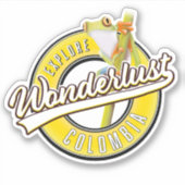 onderzoek naar Colombia wonderlust Sticker (Voorkant)
