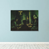 Onderzoek naar de aardappel-eters door Vincent van Canvas Afdruk (Insitu (Houten vloer))