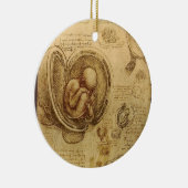 Onderzoek naar de foetus van de baby door Leonardo Keramisch Ornament (Rechts)