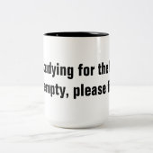 Onderzoek naar de LSAT-Mok Tweekleurige Koffiemok (Center)