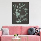 Onderzoek naar de Natuur van mint en houtskool I Canvas Afdruk (Insitu (Woonkamer))