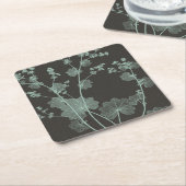 Onderzoek naar de Natuur van mint en houtskool I Kartonnen Onderzetters (Schuin)