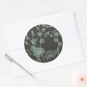 Onderzoek naar de Natuur van mint en houtskool I Ronde Sticker (Envelop)