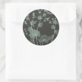 Onderzoek naar de Natuur van mint en houtskool I Ronde Sticker (Tas)