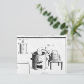 Onderzoek naar de ontleding van water briefkaart (Staand voorkant)
