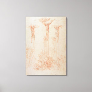 Onderzoek naar drie kruisingen canvas afdruk