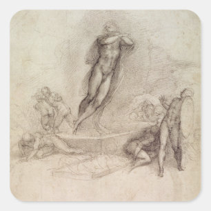 Onderzoek naar een Ascension Vierkante Sticker