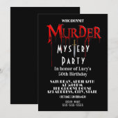 onderzoek naar een moord mysterie moord kaart (Voorkant / Achterkant)