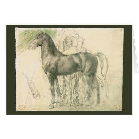 Onderzoek naar een paard van Edgar Degas,  kunst (Voorkant Horizontaal)