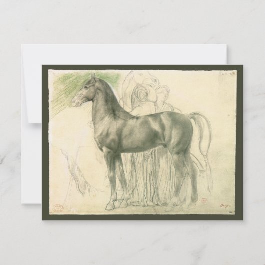 Onderzoek naar een paard van Edgar Degas, kunst (Voorkant)