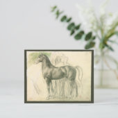 Onderzoek naar een paard van Edgar Degas, kunst (Staand voorkant)