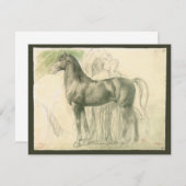 Onderzoek naar een paard van Edgar Degas, kunst (Voorkant / Achterkant)