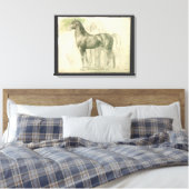 Onderzoek naar een paard van Edgar Degas,  kunst Canvas Afdruk (Insitu (Slaapkamer))