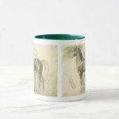 Onderzoek naar een paard van Edgar Degas,  kunst Mok (Midden)