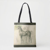 Onderzoek naar een paard van Edgar Degas,  kunst Tote Bag (Voorkant)