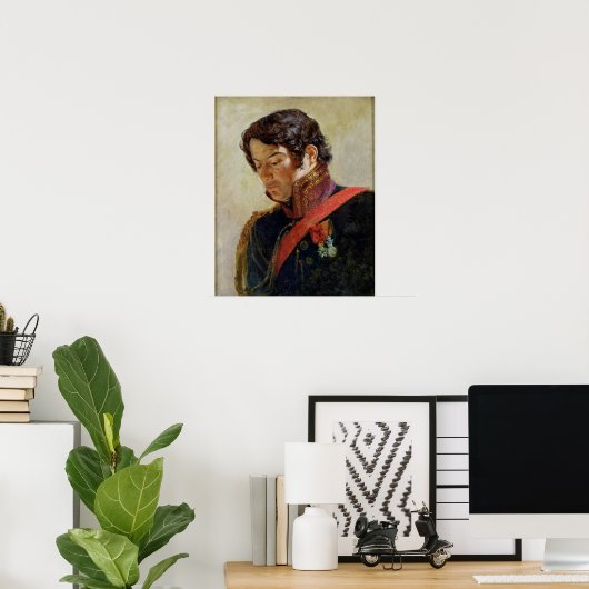 Onderzoek naar een portret van Baron Dominique Lar Poster (Thuiskantoor)