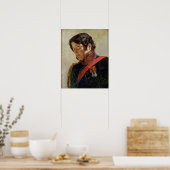 Onderzoek naar een portret van Baron Dominique Lar Poster (Keuken)