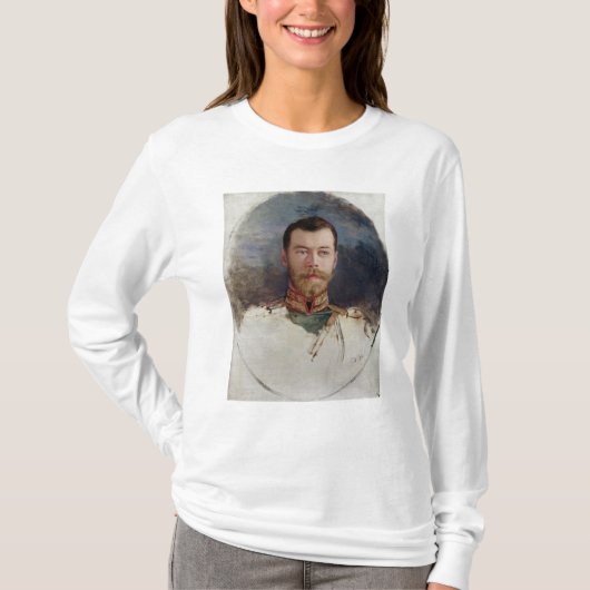 Onderzoek naar een portret van Tsar Nicholas II 18 T-shirt (Voorkant)