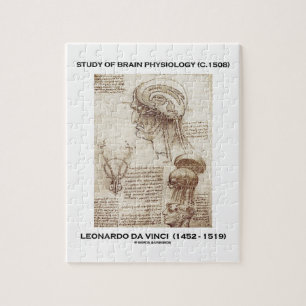 Onderzoek naar hersenfysiologie (c. 1508) da Vinci Legpuzzel