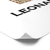 Onderzoek naar hersenfysiologie Leonardo da Vinci Poster (Hoek)