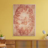 Onderzoek naar het plafond van de Casa de Pilatos Canvas Afdruk (Insitu (Woonkamer))