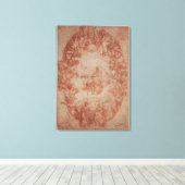 Onderzoek naar het plafond van de Casa de Pilatos Canvas Afdruk (Insitu (Houten vloer))