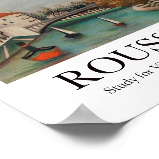 Onderzoek naar het Uitzicht van de Pont de Sèvres  Poster (Hoek)