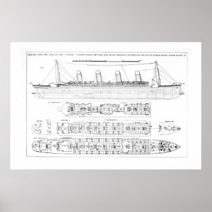 Onderzoek naar het verlies van de Titanic: doorsne Poster