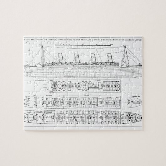 Onderzoek naar het verlies van de Titanic: Kruisse Legpuzzel (Horizontaal)