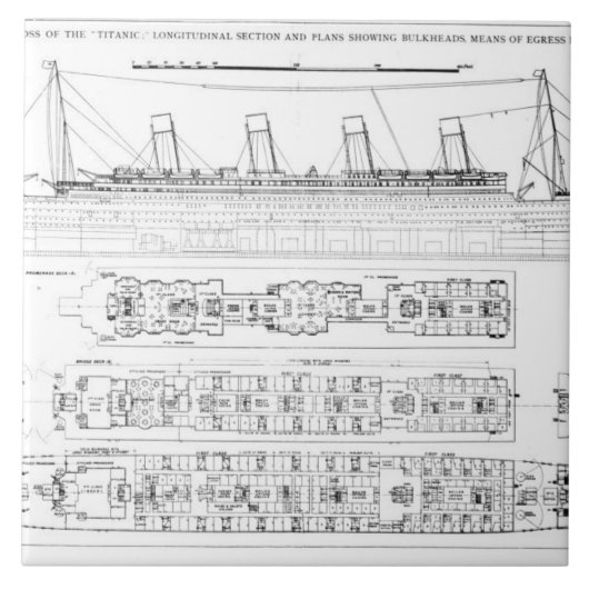 Onderzoek naar het verlies van de Titanic: Kruisse Tegeltje (Voorkant)