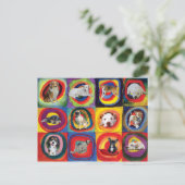 Onderzoek naar honden briefkaart (Staand voorkant)