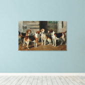 Onderzoek naar honden canvas afdruk (Insitu (Houten vloer))