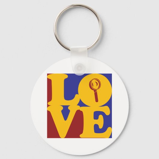 Onderzoek naar liefde sleutelhanger (Voorkant)