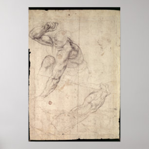 Onderzoek naar mannelijke figuur poster