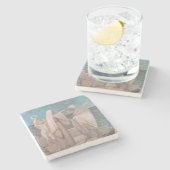 Onderzoek naar patriottisme door Pierre Puvis de C Stenen Onderzetter (Zijkant)