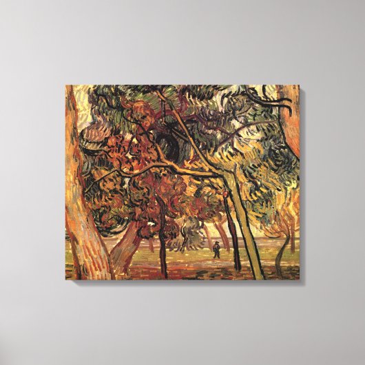 Onderzoek naar Pine Trees door Vincent van Gogh Canvas Afdruk (Voorkant)