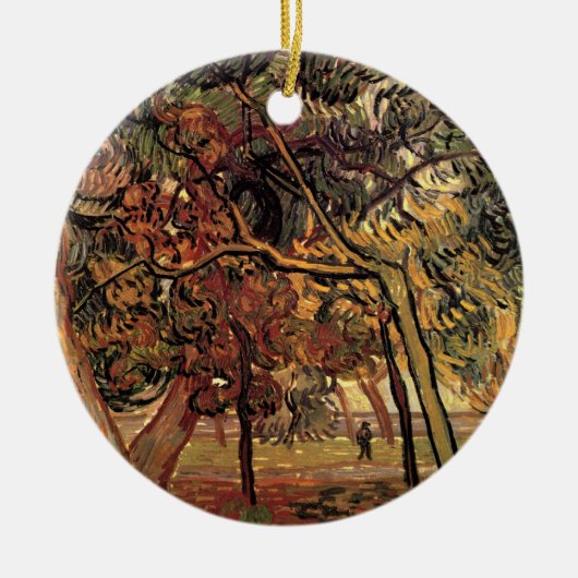 Onderzoek naar Pine Trees door Vincent van Gogh Keramisch Ornament (Voorkant)