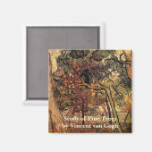Onderzoek naar Pine Trees door Vincent van Gogh Magneet (Voorkant / Achterkant)
