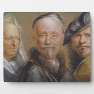 Onderzoek naar vijf hoofden na Rembrandt (pastel o Fotoplaat