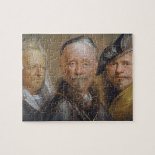 Onderzoek naar vijf hoofden na Rembrandt (pastel o Legpuzzel