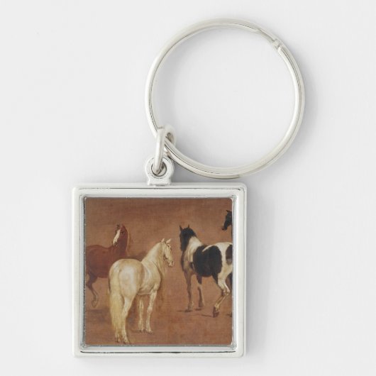 Onderzoek naar vijf paarden sleutelhanger (Voorkant)