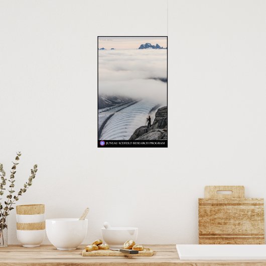 Onderzoek nabij de Gilkey-Tiny - Juneau Icefield Poster (Keuken)