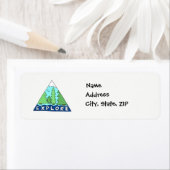 Onderzoek Natuur buiten Wilderness Mountains Etiket (Insitu)