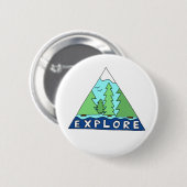 Onderzoek Natuur buiten Wilderness Mountains Ronde Button 5,7 Cm (Voorkant /achterkant)