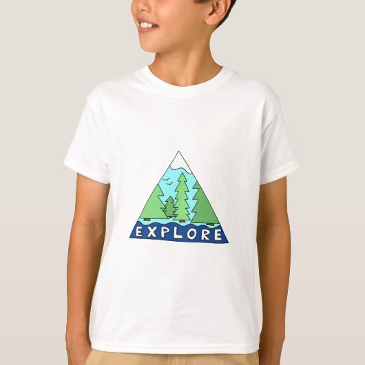 Onderzoek Natuur buiten Wilderness Mountains T-shirt (Voorkant)